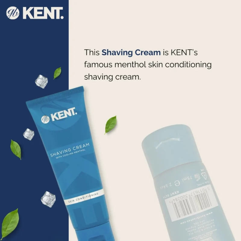 Crème à raser en tube avec menthol (75ml/2.5oz) - SCt1