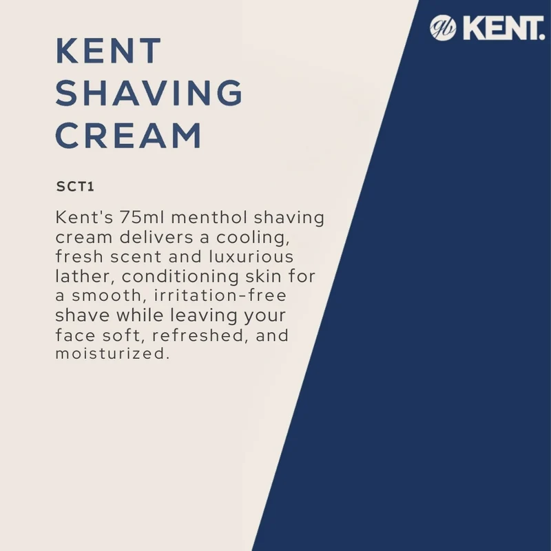 Crème à raser en tube avec menthol (75ml/2.5oz) - SCt1