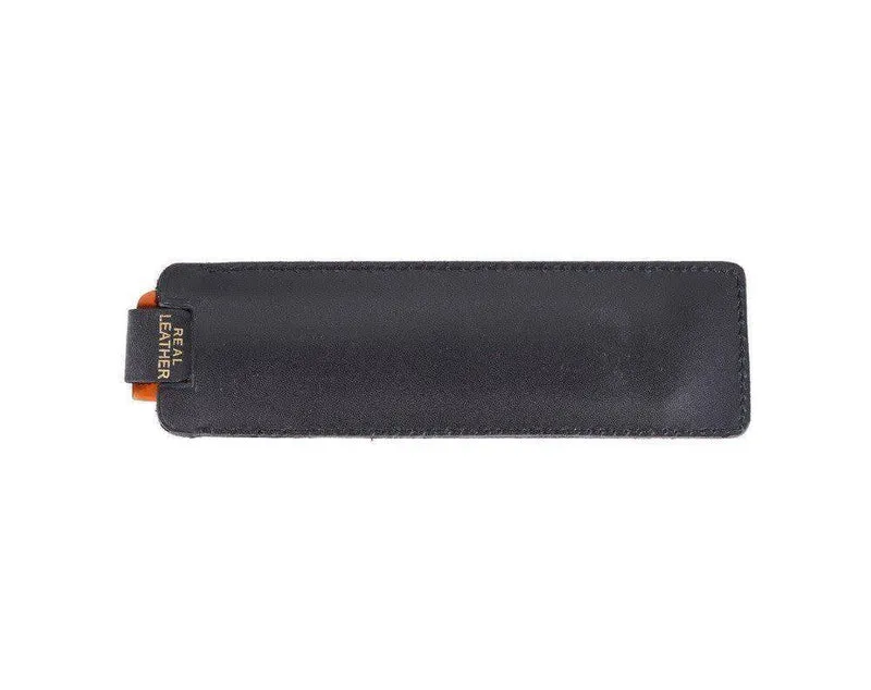 KENT. - Peigne de poche avec étui de cuir - Pour cheveux fins (112mm/4.4") - Nu 22 Case