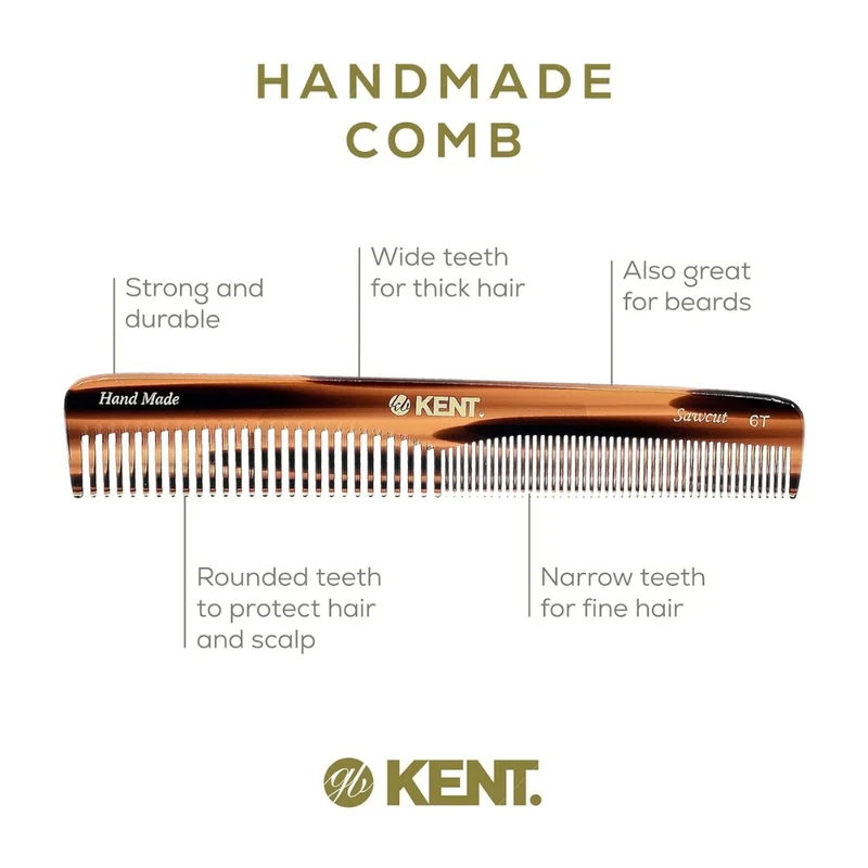 Peigne de coiffure - Gros et fin (175mm/6.9'') - 6T