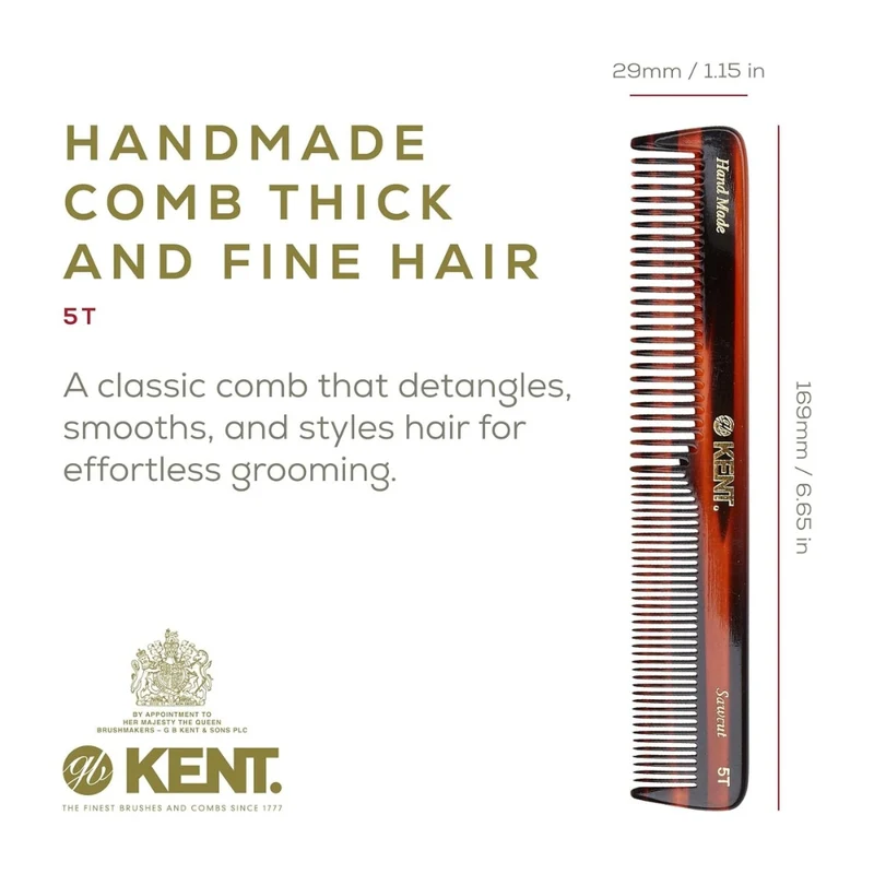 Peigne de coiffure - Gros et fin (169mm/6.7'') - 5T