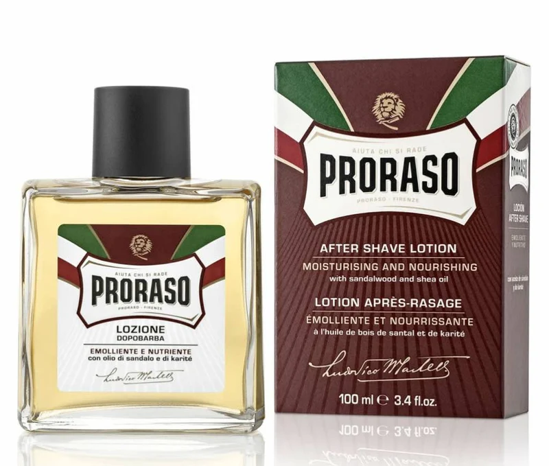 Lotion après-rasage à l'huile de bois de santal et au beurre de karité (100ml/3.6oz)