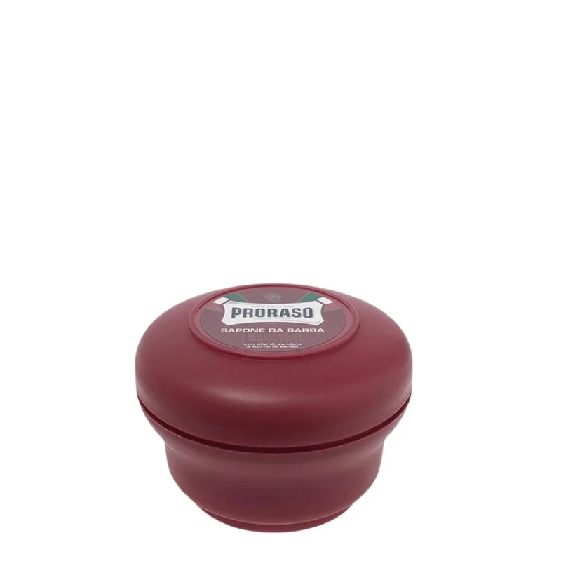 Savon à raser en Bol à l'huile de bois de santal et au beurre de karité - Pour barbes fortes (150ml/5.2oz)