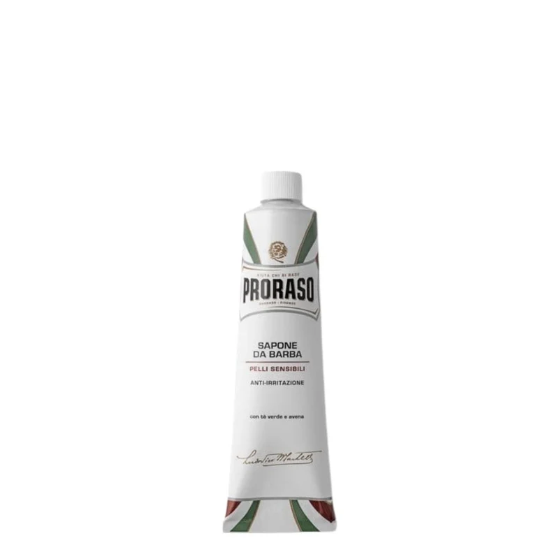 Crème à raser au thé vert et à l'avoine - Pour peau sensible (150ml/5.2oz)