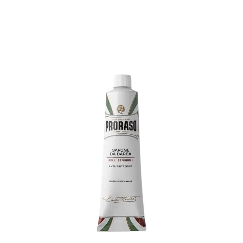 Crème à raser au thé vert et à l'avoine - Pour peau sensible (150ml/5.2oz)