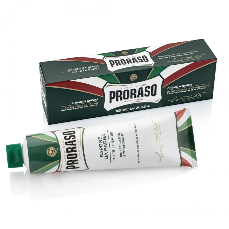 Savon à raser en tube à l'huile d'eucalyptus et au menthol (150ml/5.2oz)