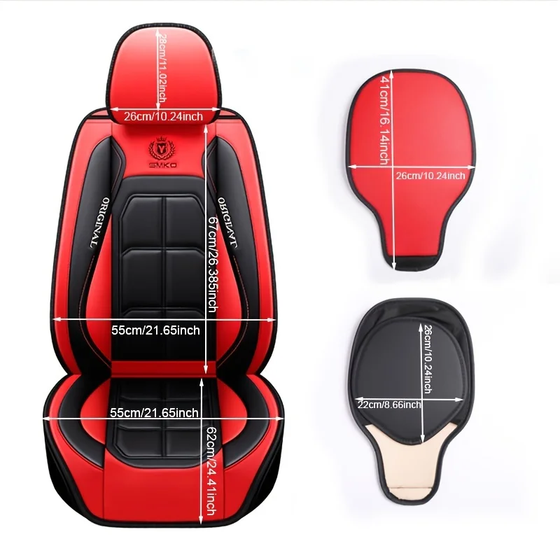 Copertura per sedile auto in look pelle – Antiscivolo, Resistente e Universale