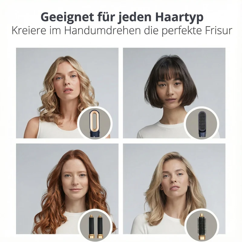 Haarstyler 5-in-1 | Potente 1000W | Tecnologia agli ioni