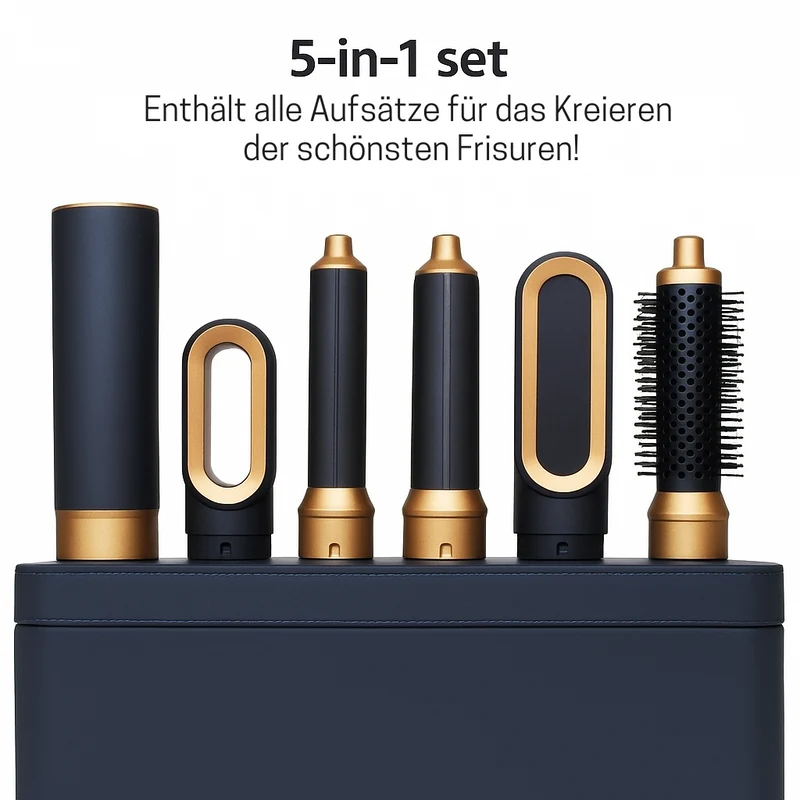 Haarstyler 5-in-1 | Potente 1000W | Tecnologia agli ioni