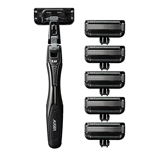 KAI AUGER 5-blade razor combo pack 6 replacement blades