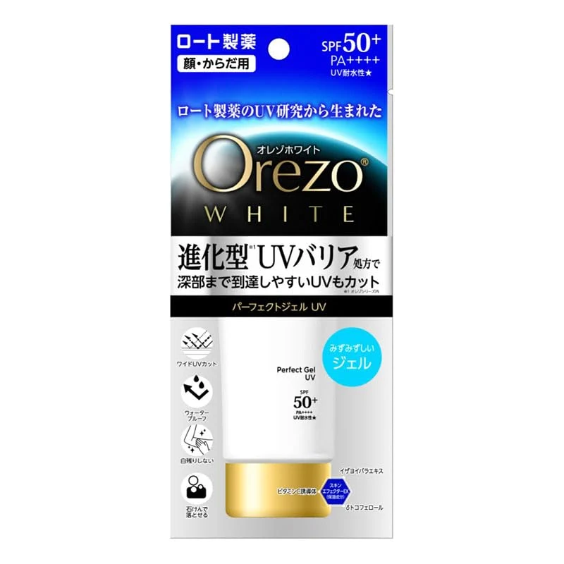 Rohto Orezo White Perfect Gel UV Sunscreen SPF50 PA 50g
