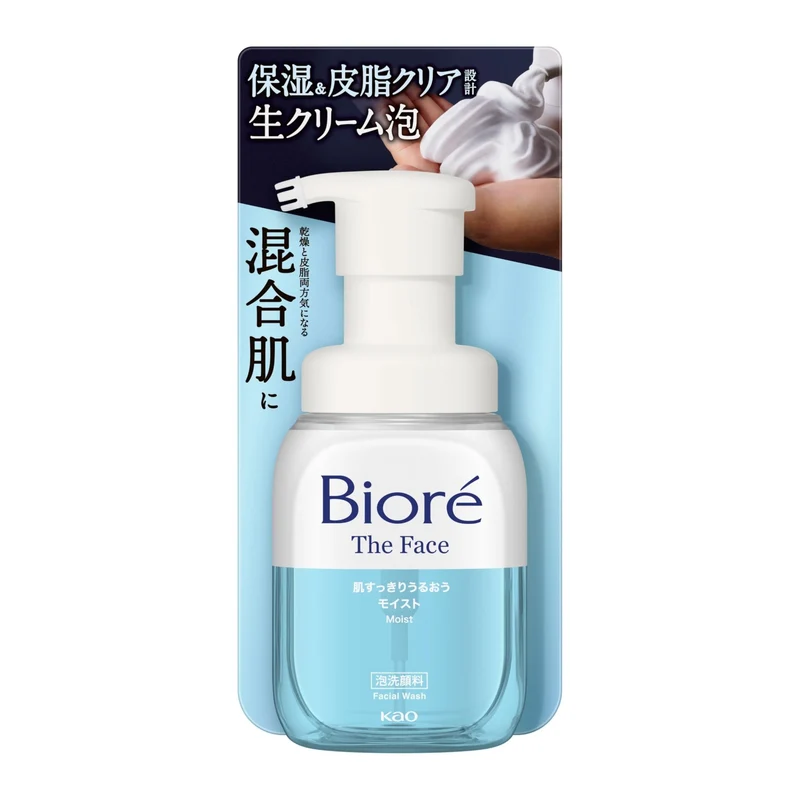 Bioré The Face Moist Foam Cleanser Gentle on Skin 200ml