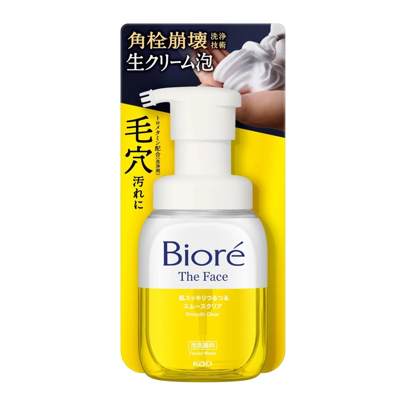 Bioré The Face Foaming Cleanser Smooth Clear for Pores and Blackheads 150ml