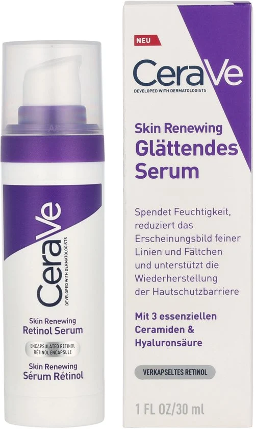 CeraVe Skin Renewing Retinol Serum - Met ingekapselde Retinol en Ceramiden - 30ml