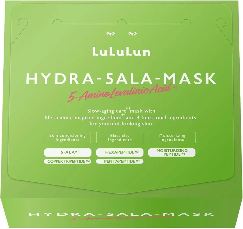 Lululun Hydra 5ALA Moisturizing Face Mask 28 Pieces Daily Routine