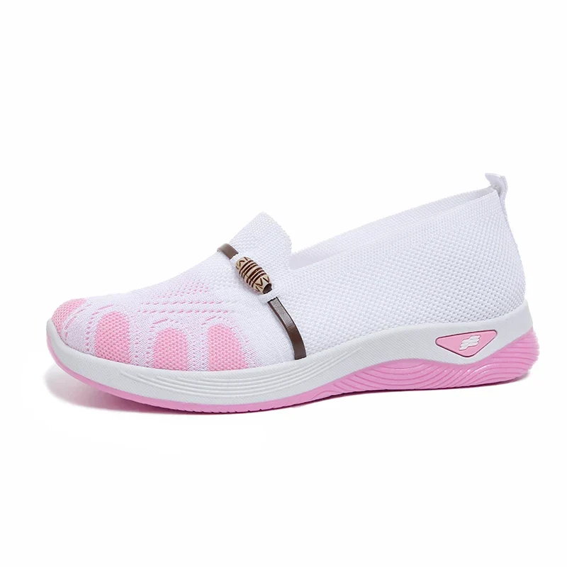 Chaussures Slip-On de Marche à Enfiler en Maille Respirante