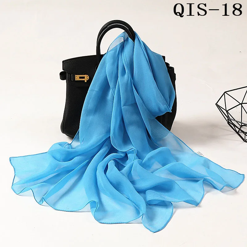 Foulard léger en mousseline de soie - 24 Couleurs