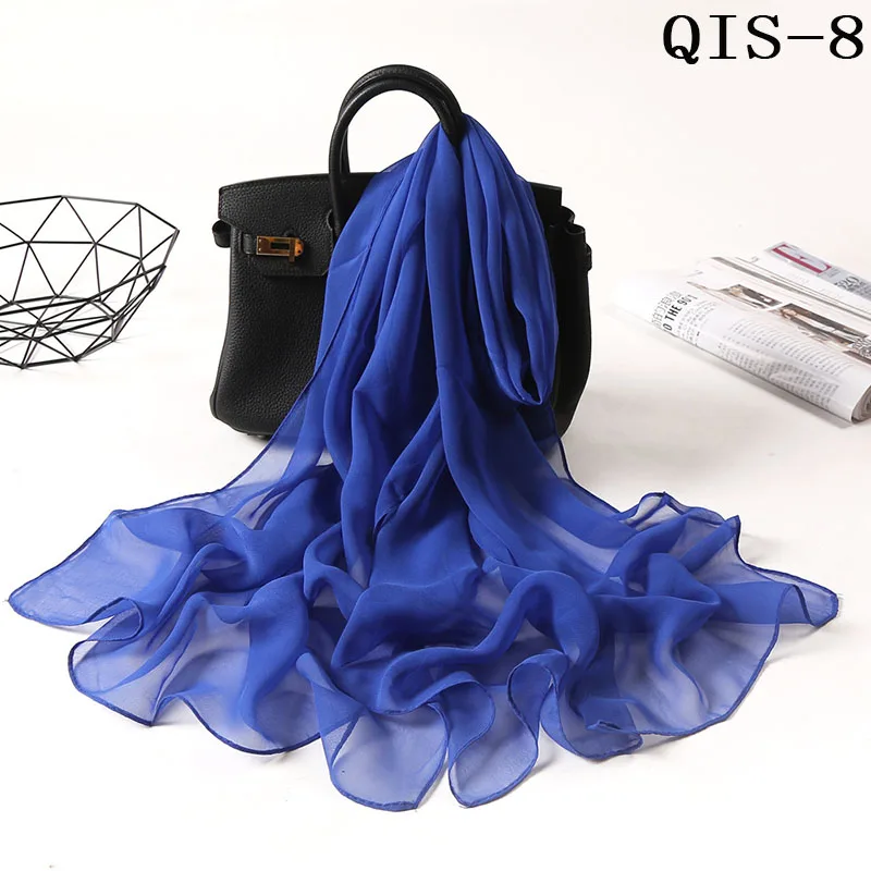 Foulard léger en mousseline de soie - 24 Couleurs