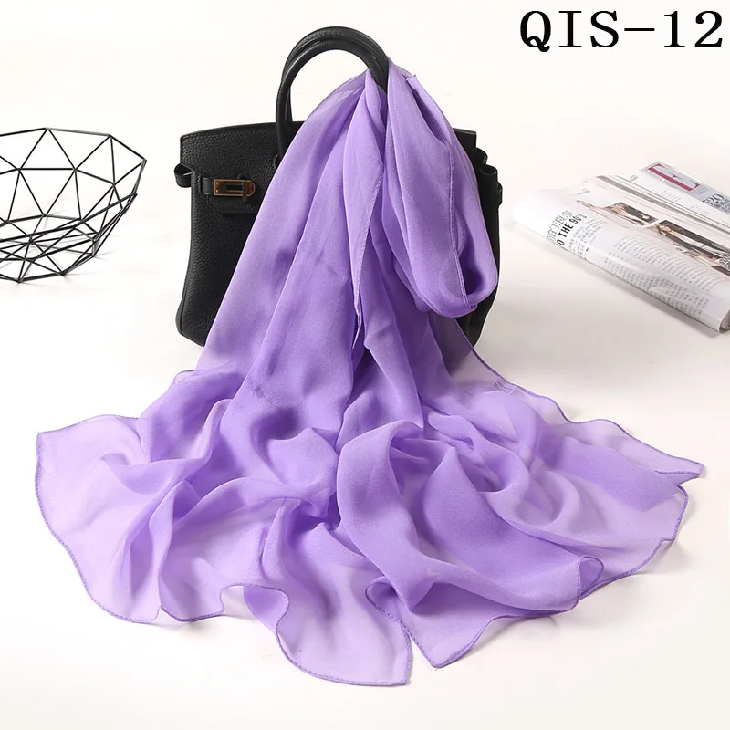 Foulard léger en mousseline de soie - 24 Couleurs