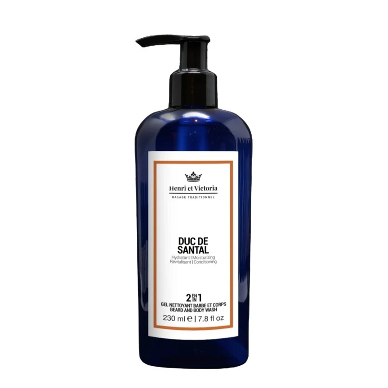 Gel nettoyant 2 en 1 barbe et corps "Duc de Santal" (230ml/7.8oz)