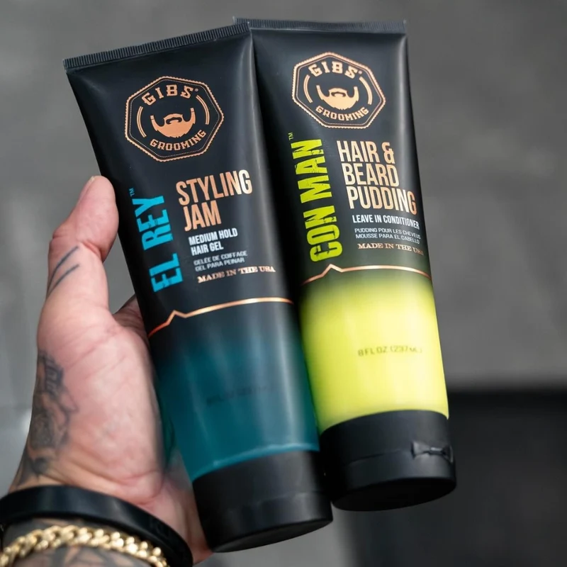 Gibs Grooming - Gel coiffant "El Rey Styling Jam" - Tenue moyenne, brillance variable