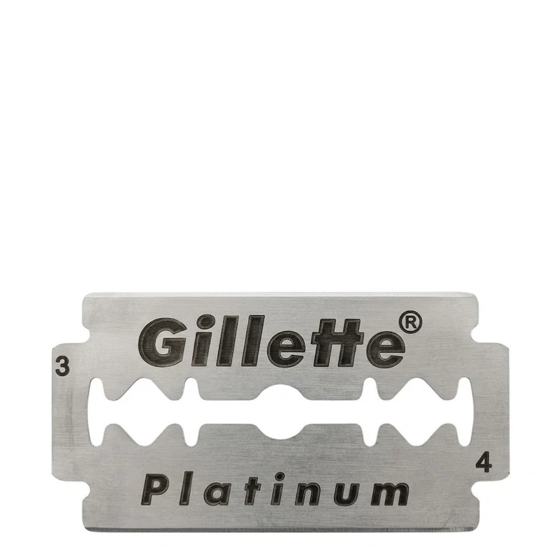 Gillette - Platinum lames de rasoir à double tranchant - (Paques de 5 lames)