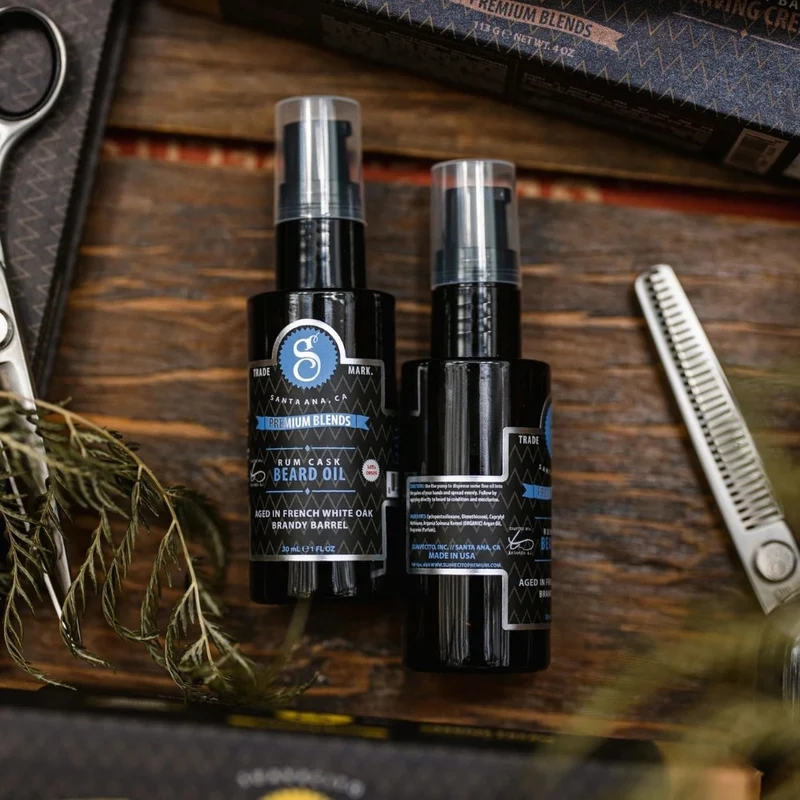 Huile à barbe "Premium Blends Beard Oil" - Rum Cask (30ml/1.0oz)