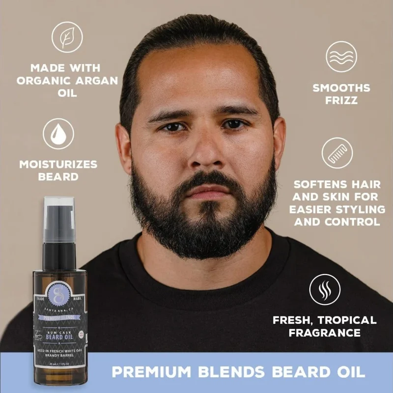 Huile à barbe "Premium Blends Beard Oil" - Rum Cask (30ml/1.0oz)