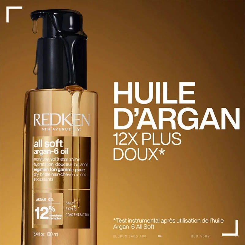 Huile capillaire "All Soft Argan-6 Oil" (100ml/3.4oz)