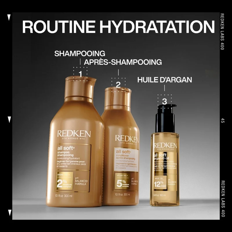 Huile capillaire "All Soft Argan-6 Oil" (100ml/3.4oz)