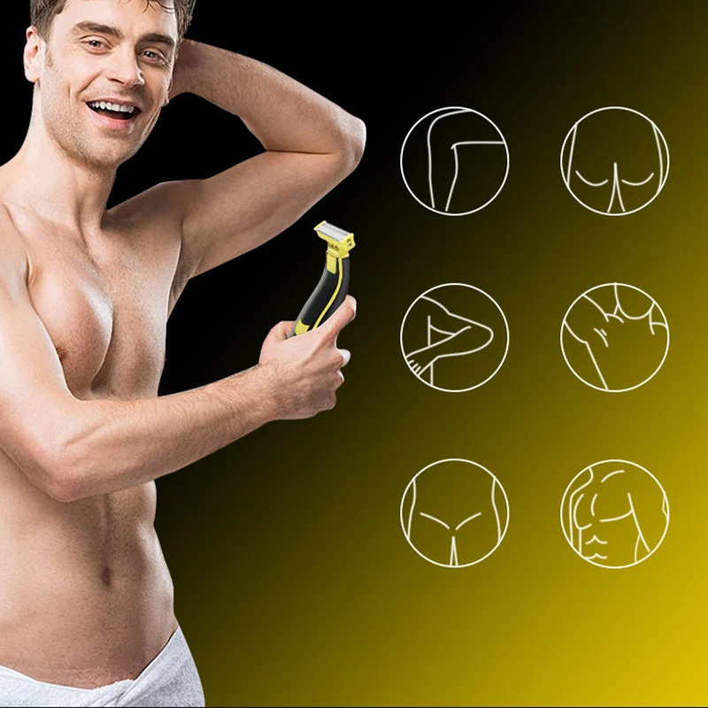 Rasoi e depilatore a secco e umido per tutto il corpo