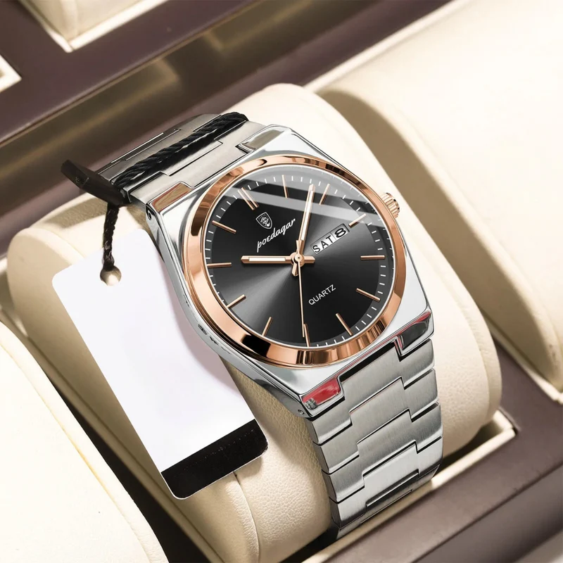 Orologio da Uomo Impermeabile in Acciaio Inossidabile | Lusso & Durabilità