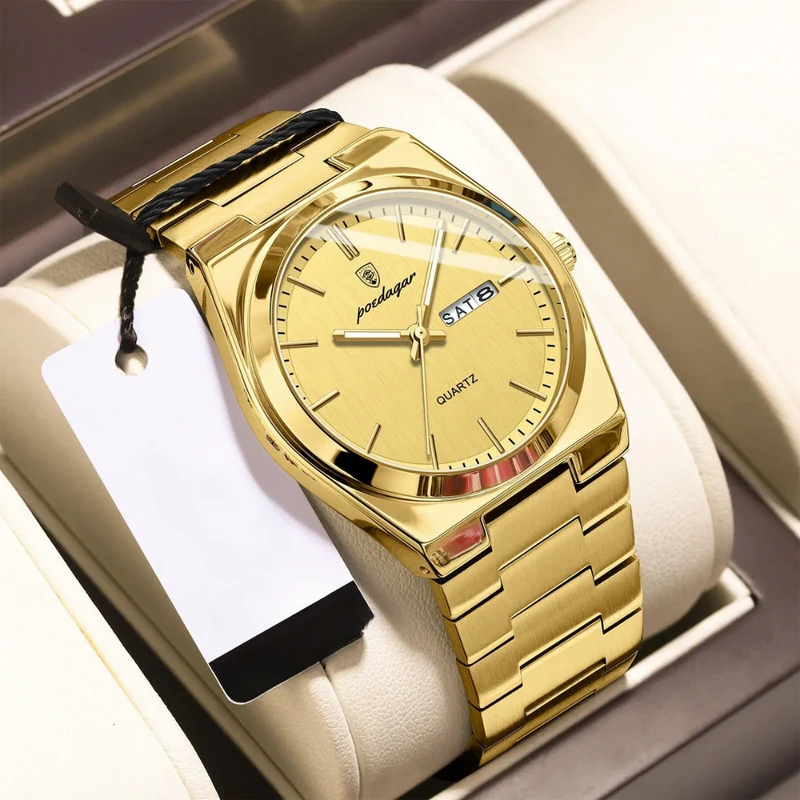 Orologio da Uomo Impermeabile in Acciaio Inossidabile | Lusso & Durabilità