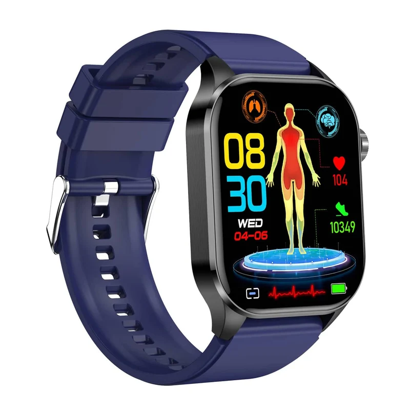 Smartwatch con ECG - Monitoraggio della glicemia e della pressione sanguigna | HealthSync
