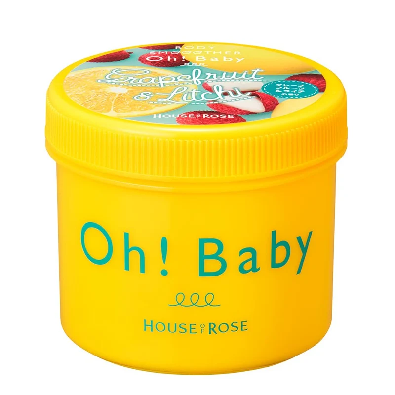 House Of Rose Body Smoother Grapefruit Lychee Scent Exfoliating Scrub 350g