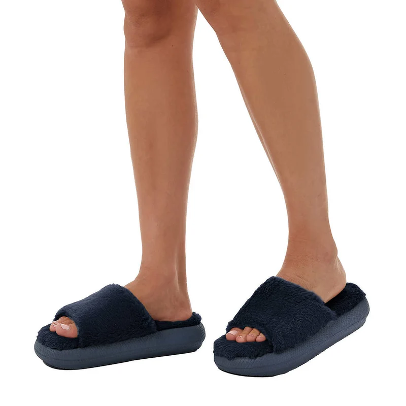 32°HEAT - Pantoufles Coussinées en Peluche pour Femme