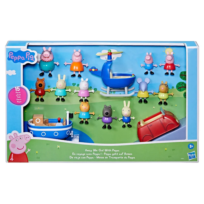 HASBRO - Ensemble de Jouets Peppa Pig En Voyage avec Peppa!