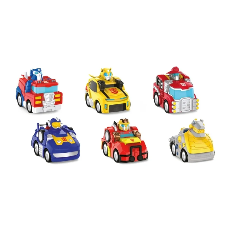 HASBRO - Ensemble de 6 Véhicules à Traction Transformers Rescue Bots Academy