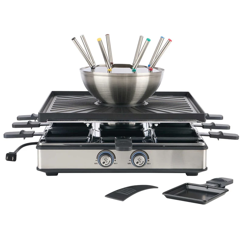 TRUDEAU - Ensemble de 30 Pièces pour Raclette et Fondue
