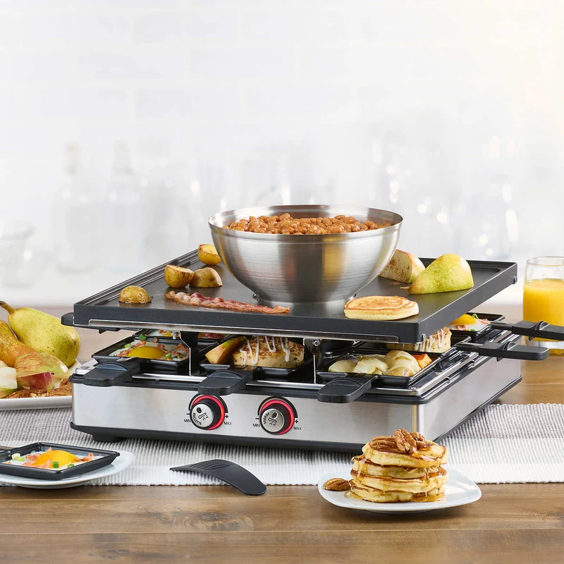 TRUDEAU - Ensemble de 30 Pièces pour Raclette et Fondue