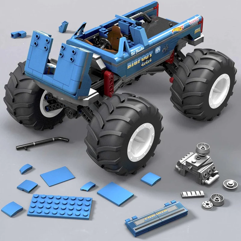MEGA - Camion BigFoot 4x4x4 Hot Wheels Monster Trucks