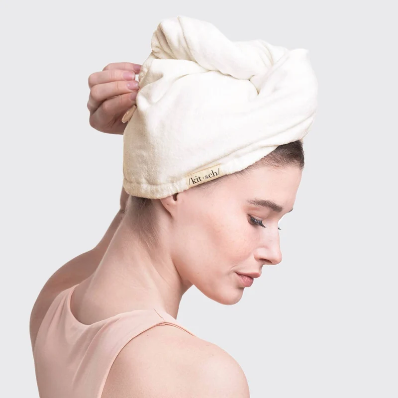 Serviette sèche-cheveux à séchage rapide