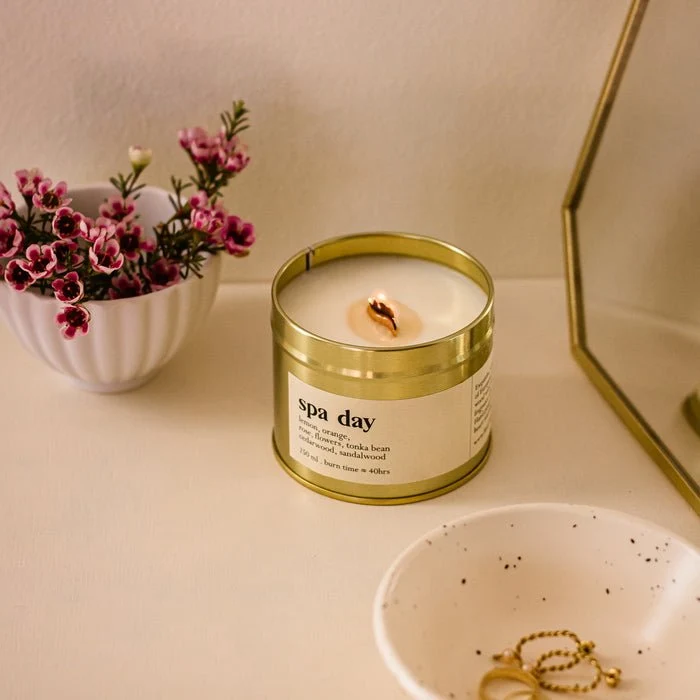 Spa Day Botanische Duftkerze Mit Holzdocht 250 ml