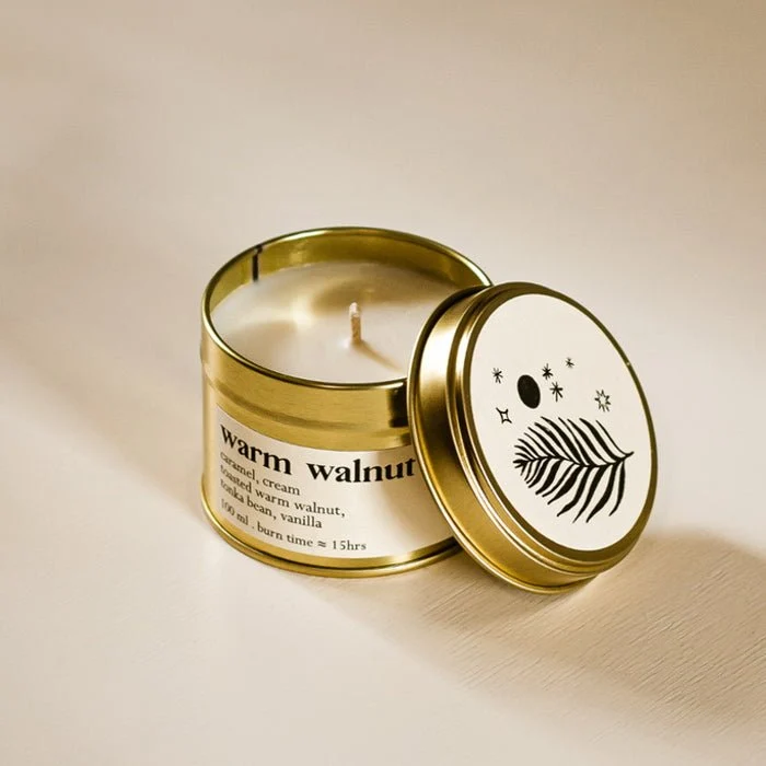 Warm Walnut Botanische Duftkerze 100 ml