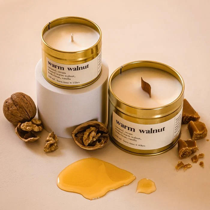 Warm Walnut Botanische Duftkerze 100 ml