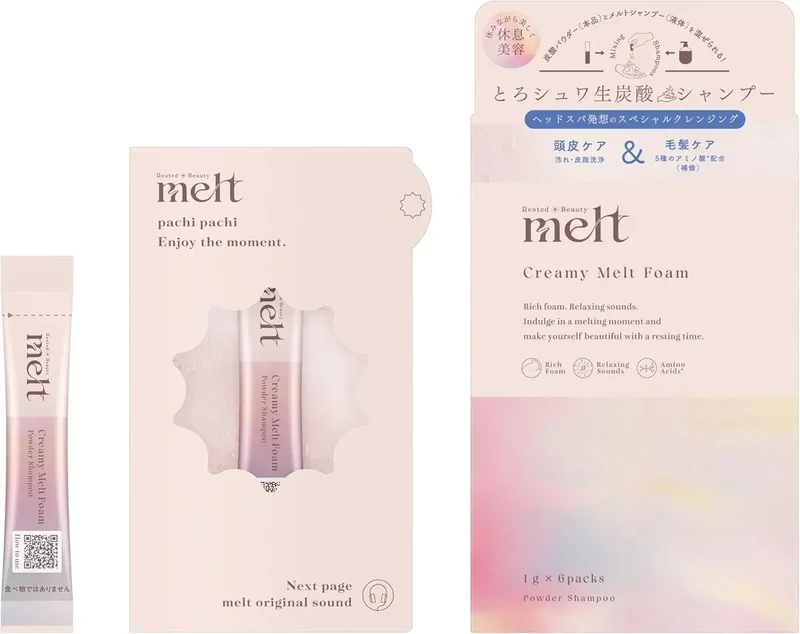 Melt Effervescent Cleansing Foam Powder 6-Count Geranium Muguet