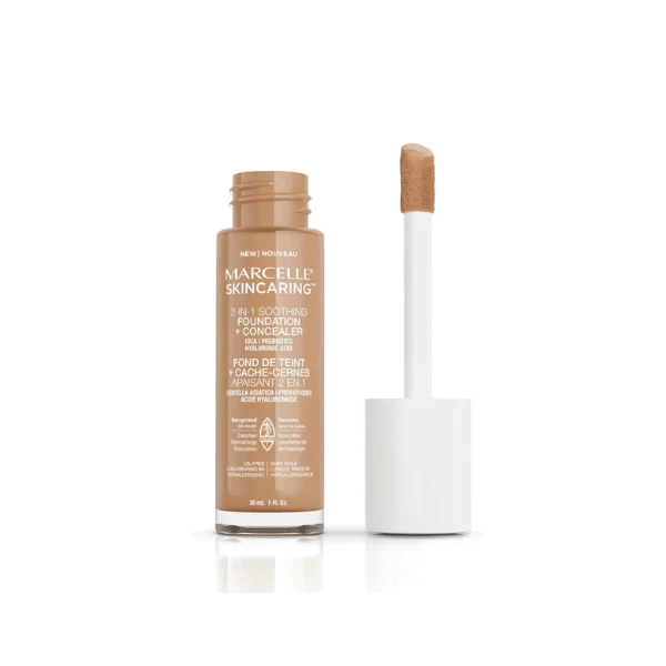 Fond de teint + Cache-cernes apaisant 2 en 1 Skincaring