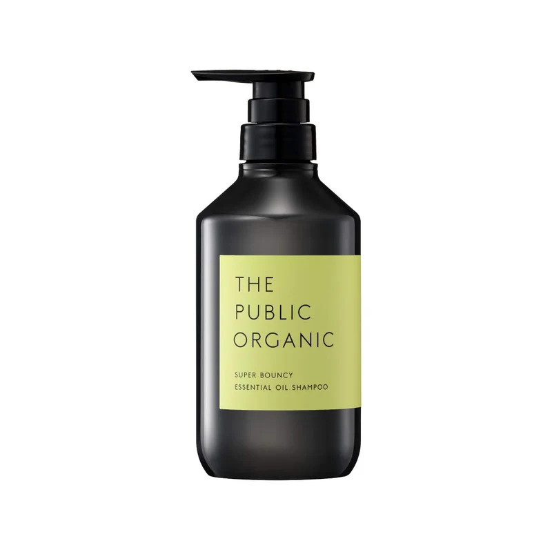 The Public Organic Super Bouncy Shampoo 480ml Amino Acid Essential Oil Japan