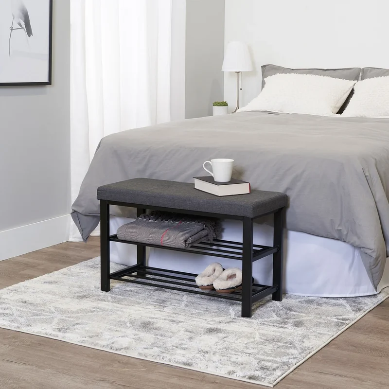 NEATFREAK - Banc de Rangement Coussiné pour Chaussures