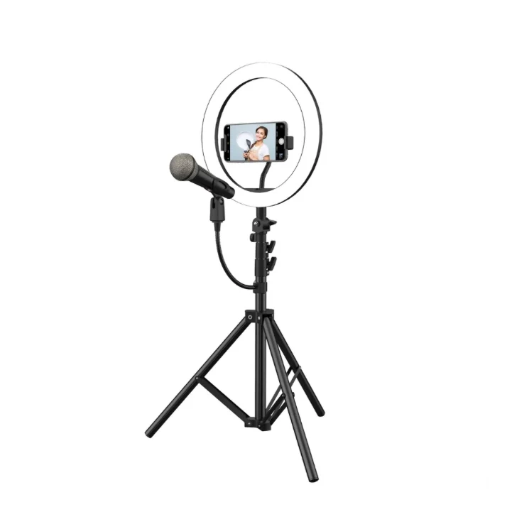 ON AIR - Anneau Lumineux Del 25 cm et Station Multimédia Halo Light Pro Série Vlog